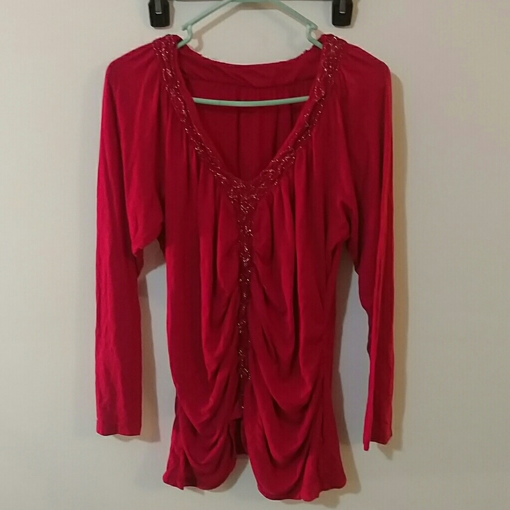 Nine West 2X Red Top